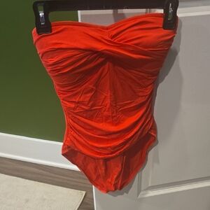 La Blanca Red One Piece Swimsuit